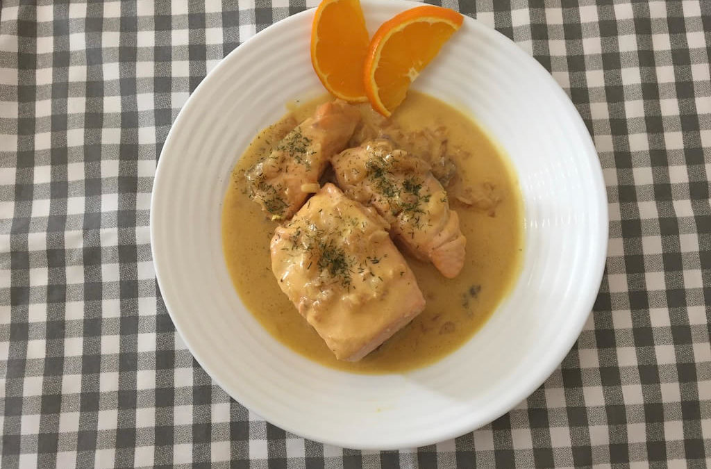 Salmón a la naranja