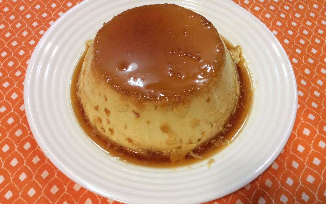 Flan de huevo en la olla